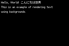 Screenshot of background_text_render