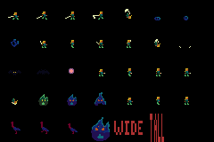 Screenshot of sprites