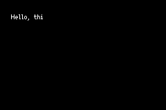 Text rendering character by character